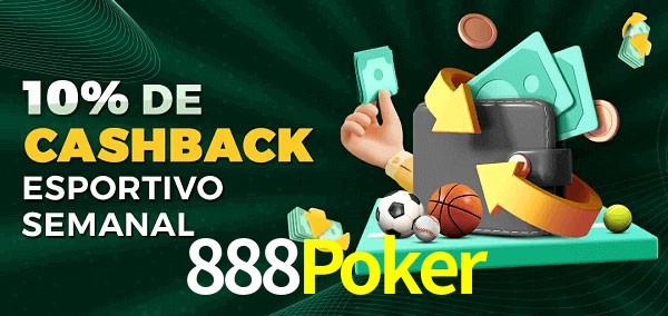 10% de bônus de cashback na 888Poker